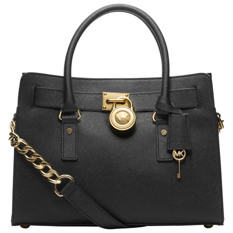 michael kors hamilton east west leather satchel bag|Michael Kors Hamilton bag large.